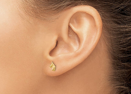 14K gold earrings, another view