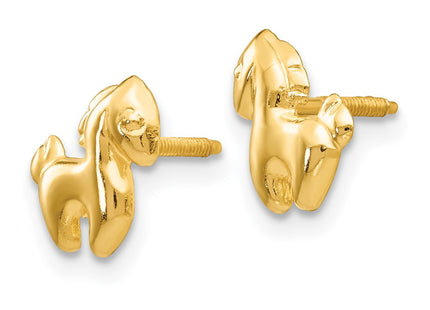 14k Yellow Gold Earrings Style GK580 - Classique Jewelry Inc.