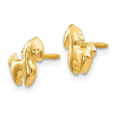 14K Madi K Pony Screwback Earrings