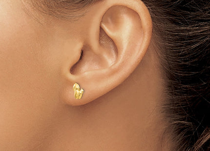 14k Yellow Gold Earrings Style GK580 - Classique Jewelry Inc.