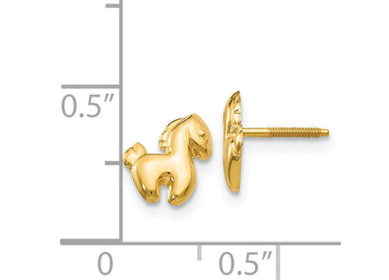 14k Yellow Gold Earrings Style GK580 - Classique Jewelry Inc.