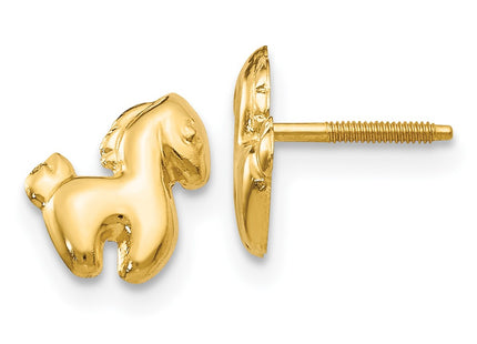 14k Yellow Gold Earrings Style GK580 - Classique Jewelry Inc.