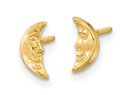 14k Yellow Gold Earrings Style GK581 - Classique Jewelry Inc.