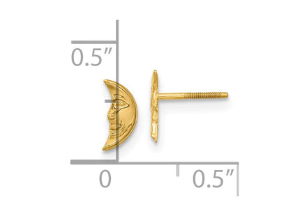 14k Yellow Gold Earrings Style GK581 - Classique Jewelry Inc.