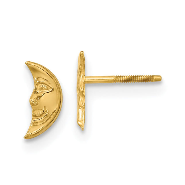 14k Yellow Gold Earrings Style GK581 - Classique Jewelry Inc.
