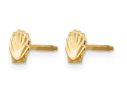 14K gold earrings, alternate view