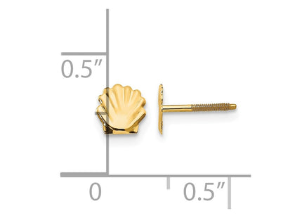 14K gold earrings, further view