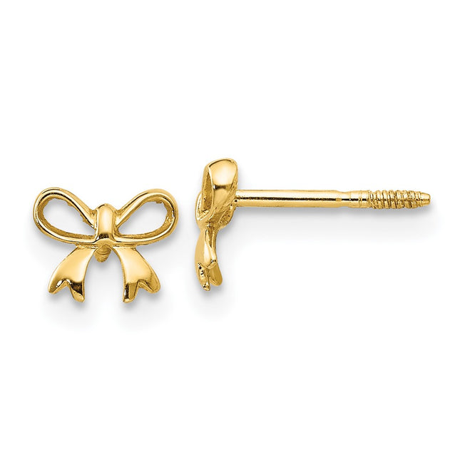 14k Yellow Gold Earrings Style GK598 - Classique Jewelry Inc.