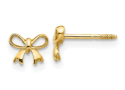14k Madi K Bow Post Earrings (Style GK598)