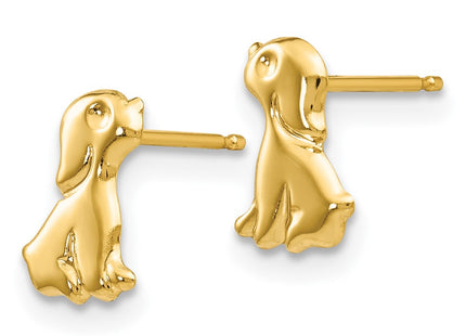 14k Yellow Gold Earrings Style GK599 - Classique Jewelry Inc.