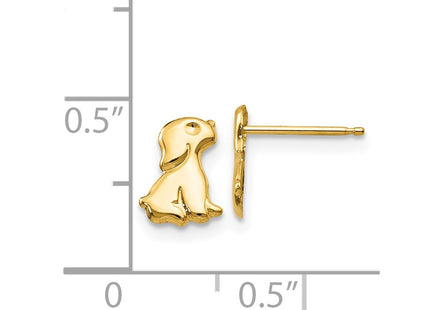 14k Yellow Gold Earrings Style GK599 - Classique Jewelry Inc.