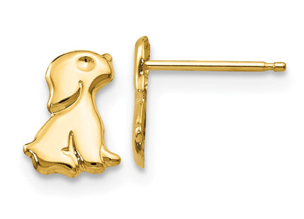 14k Yellow Gold Earrings Style GK599 - Classique Jewelry Inc.