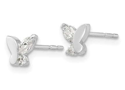 14k White Gold Earrings Style GK611 - Classique Jewelry Inc.
