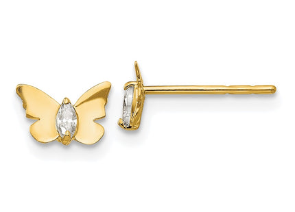 14k Yellow Gold Earrings Style GK616 - Classique Jewelry Inc.