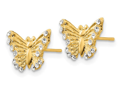 14k Yellow Gold Earrings Style GK622 - Classique Jewelry Inc.