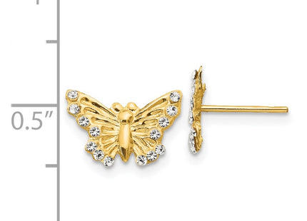 14k Yellow Gold Earrings Style GK622 - Classique Jewelry Inc.