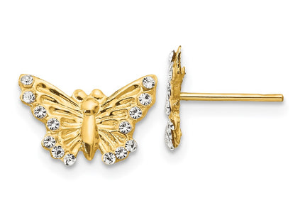 14k Yellow Gold Earrings Style GK622 - Classique Jewelry Inc.