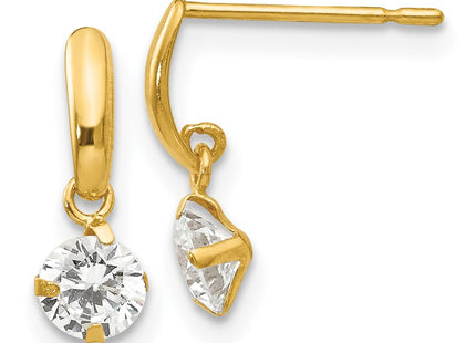 14k Yellow Gold Earrings Style GK629 - Classique Jewelry Inc.