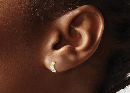 14k Yellow Gold Earrings Style GK630 - Classique Jewelry Inc.