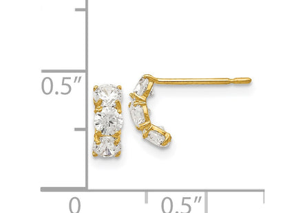 14k Yellow Gold Earrings Style GK630 - Classique Jewelry Inc.