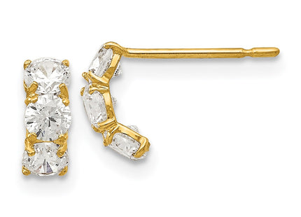14k Yellow Gold Earrings Style GK630 - Classique Jewelry Inc.