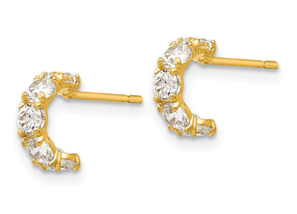 14k Yellow Gold Earrings Style GK631 - Classique Jewelry Inc.