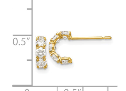 14k Yellow Gold Earrings Style GK631 - Classique Jewelry Inc.