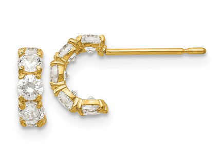 14k Yellow Gold Earrings Style GK631 - Classique Jewelry Inc.