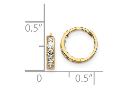 14k Yellow Gold Earrings Style GK649 - Classique Jewelry Inc.