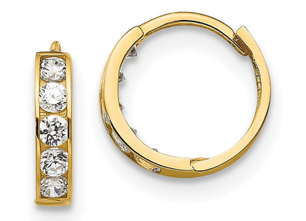 14k Yellow Gold Earrings Style GK649 - Classique Jewelry Inc.