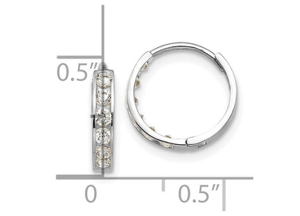 14k White Gold Earrings Style GK650W - Classique Jewelry Inc.