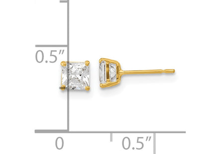 14k Yellow Gold Earrings Style GK655 - Classique Jewelry Inc.