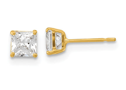 14k Yellow Gold Earrings Style GK655 - Classique Jewelry Inc.