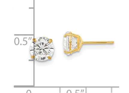 14k Yellow Gold Earrings Style GK664 - Classique Jewelry Inc.