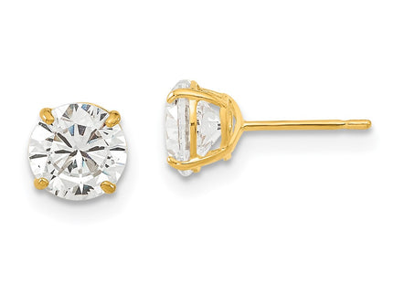 14k Yellow Gold Earrings Style GK664 - Classique Jewelry Inc.