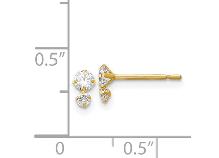 14k Yellow Gold Earrings Style GK669 - Classique Jewelry Inc.