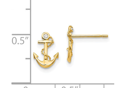 14k Yellow Gold Earrings Style GK680 - Classique Jewelry Inc.