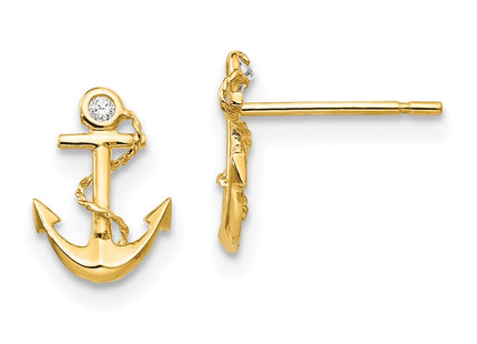 14k Yellow Gold Earrings Style GK680 - Classique Jewelry Inc.