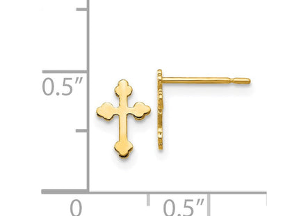 14k Madi K Children's Cross Post Earrings (Style GK682)