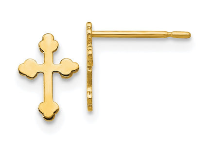 14k Yellow Gold Earrings Style GK682 - Classique Jewelry Inc.