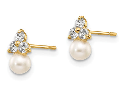 14k Yellow Gold Earrings Style GK700 - Classique Jewelry Inc.