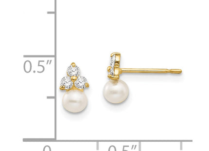 14k Yellow Gold Earrings Style GK700 - Classique Jewelry Inc.