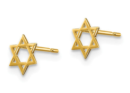14k Yellow Gold Earrings Style GK703 - Classique Jewelry Inc.