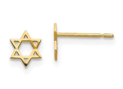 14k Yellow Gold Earrings Style GK703 - Classique Jewelry Inc.