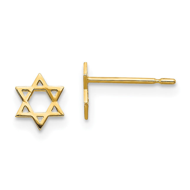 14k Yellow Gold Earrings Style GK703 - Classique Jewelry Inc.