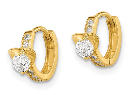 14k Yellow Gold Earrings Style GK738 - Classique Jewelry Inc.