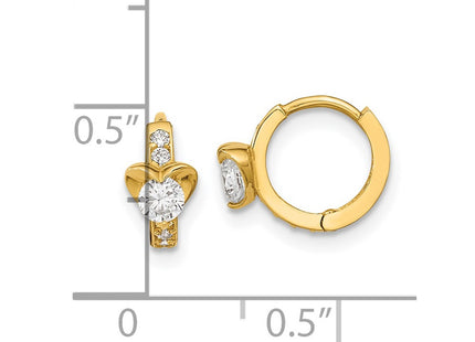 14k Yellow Gold Earrings Style GK738 - Classique Jewelry Inc.