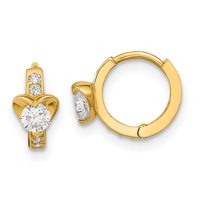 14k Yellow Gold Earrings Style GK738 - Classique Jewelry Inc.