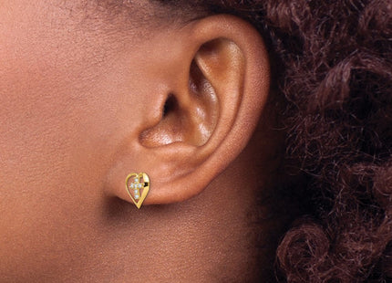 14k Yellow Gold Earrings Style GK754 - Classique Jewelry Inc.