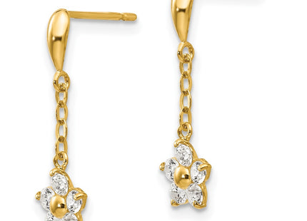 14k Yellow Gold Earrings Style GK770 - Classique Jewelry Inc.